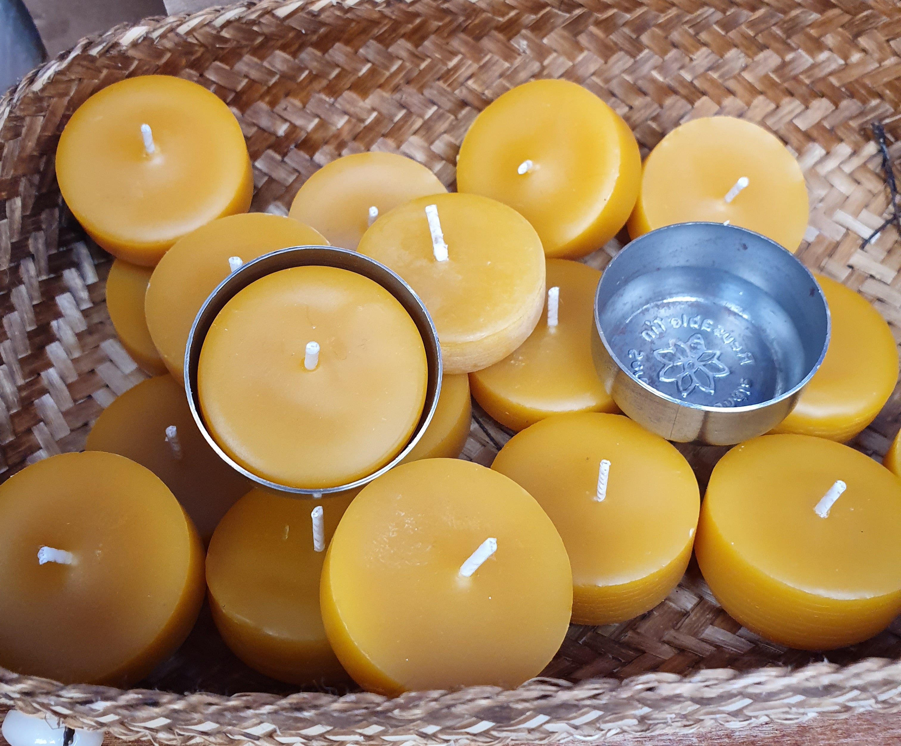 Reusable tealight candle cases